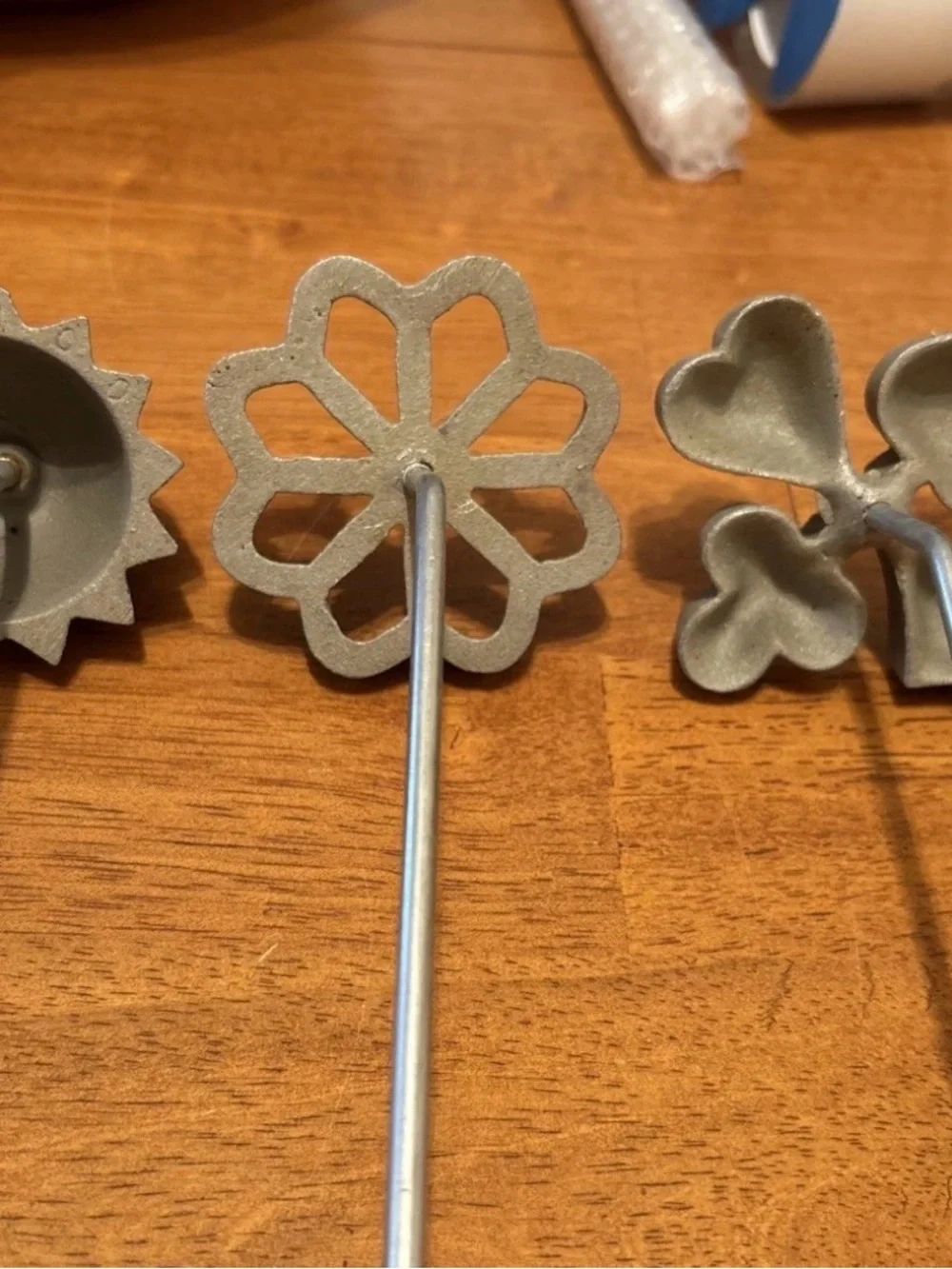 Rare Vintage Hirco Baking Rosette Molds Heart Club Diamond Spade And Florals